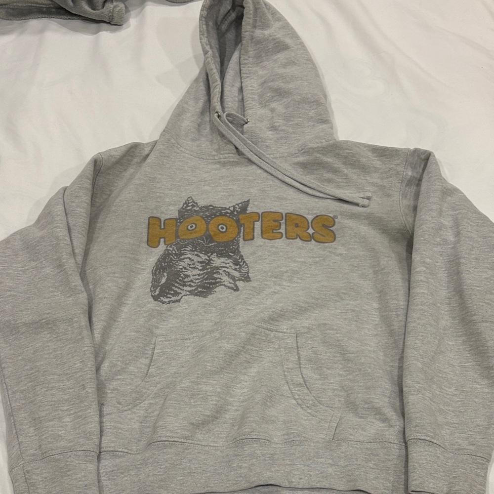 Gray Hooters Hoodie